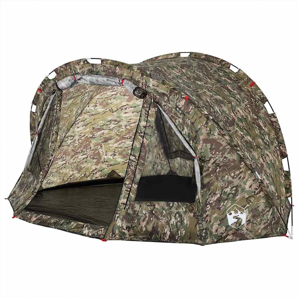 Tienda impermeable de camuflaje para 4 personas de Vidaxl 5/7