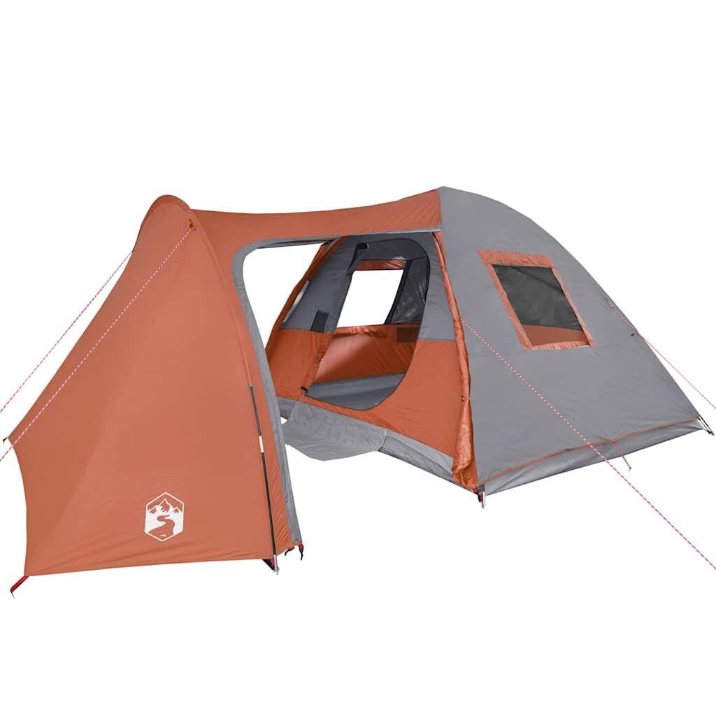 VidaXL Tente Dôme 6 Personnes - Étanche Orange 4/7
