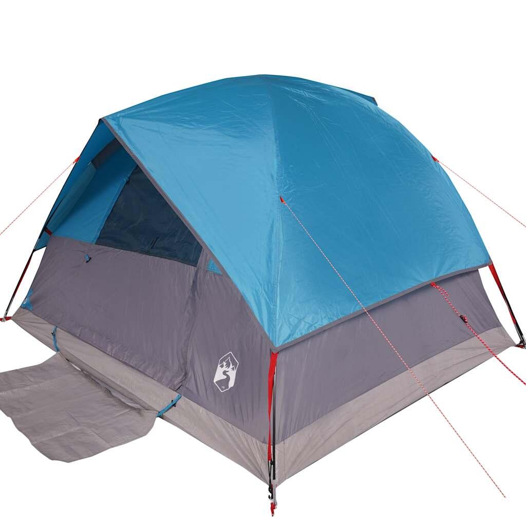 Tente Dôme Imperméable pour 6 Personnes en Bleu 4/7