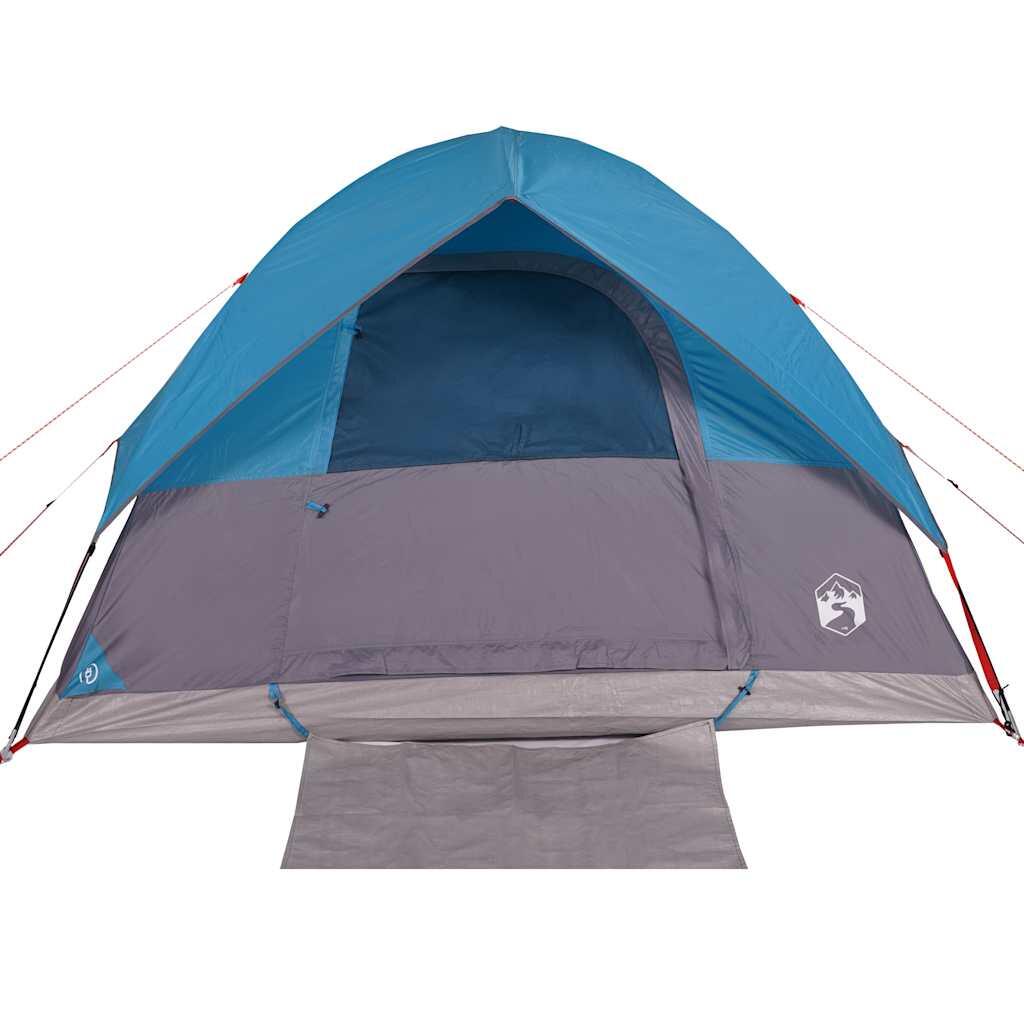 Tente Dôme Imperméable pour 6 Personnes en Bleu 5/7