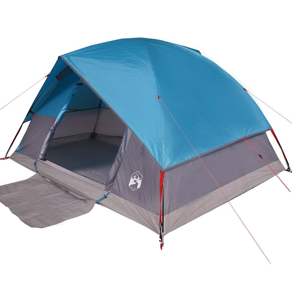 Tente Dôme Imperméable pour 6 Personnes en Bleu 6/7