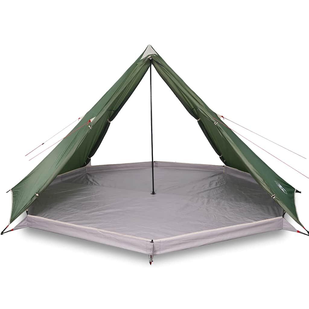 Tipi imperméable de 8 personnes en vert VidaXL 5/7