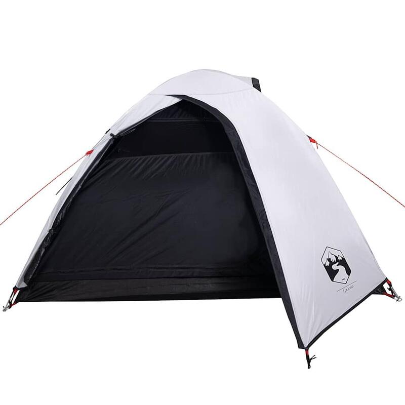 Cort de camping vidaXL alb, tip cupolă, pentru 4 persoane