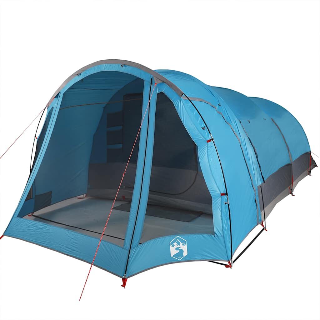 Tienda de túnel Vidaxl para familia de 8 personas - Impermeable en Azul 5/7