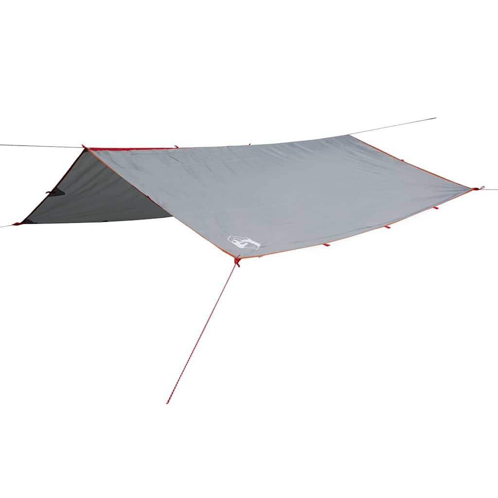 Wasserdichte Camping-Canvas 500x294 cm in Grau und Orange 2/7