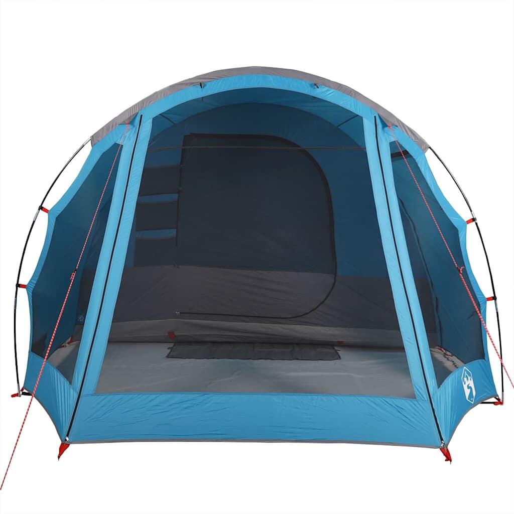 Tienda de túnel Vidaxl para familia de 8 personas - Impermeable en Azul 6/7