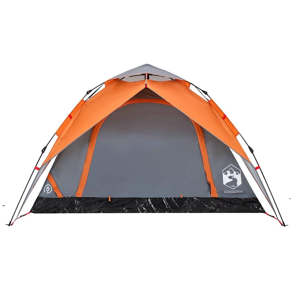Vidaxl Dome Tent 4 Personne Fast Release Gray et Orange > to translate in French 6/7