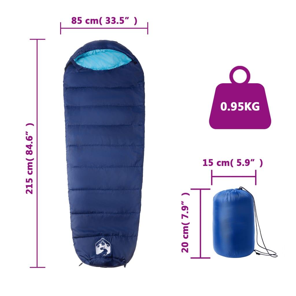 VidaXL Sac de Couchage Maman pour Adultes - Camping 3 Saisons 5/6