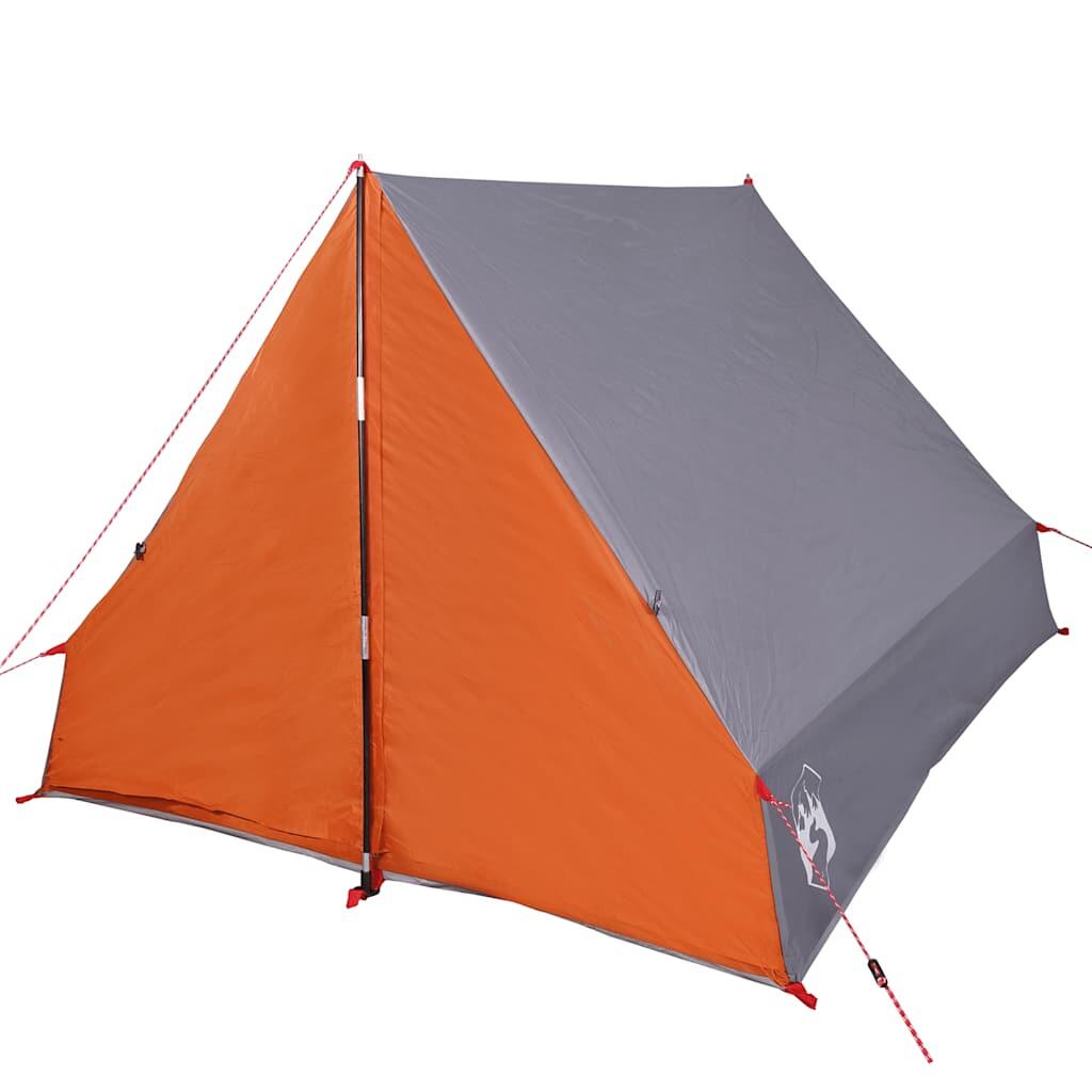 Tente A-Frame Vidaxl pour 2 Personnes - Étanche Gris et Orange 6/7