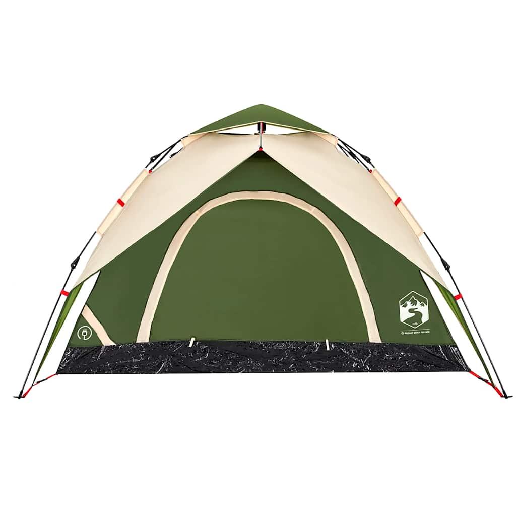 VidaXL Tente dôme 5 personnes ouverture rapide verte 6/7