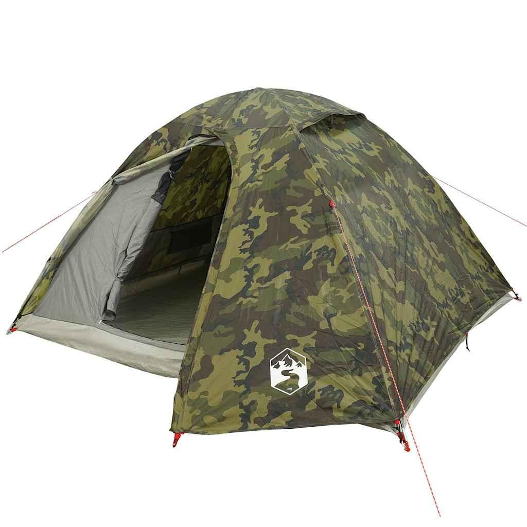 VidaXL Tenda a cupola 4 persone impermeabile mimetica 4/7