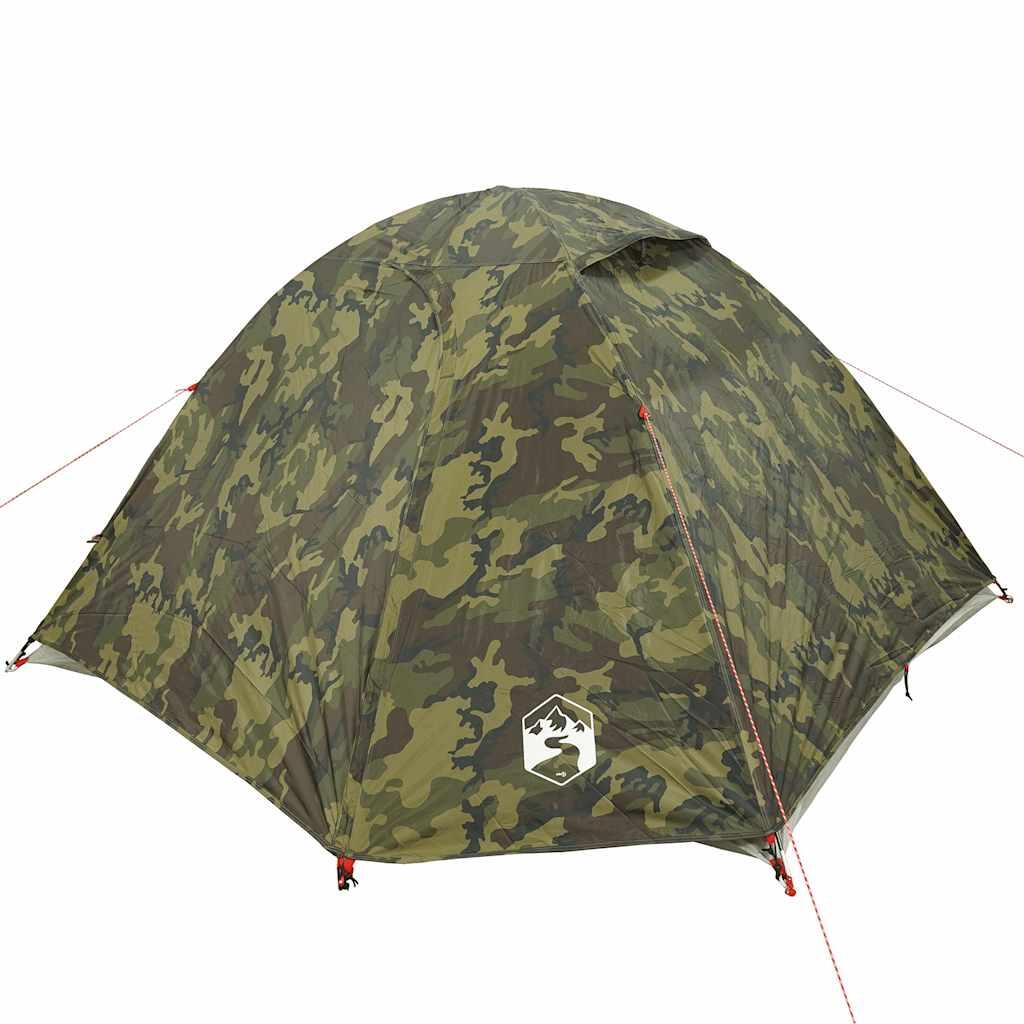 VidaXL Tenda a cupola 4 persone impermeabile mimetica 5/7