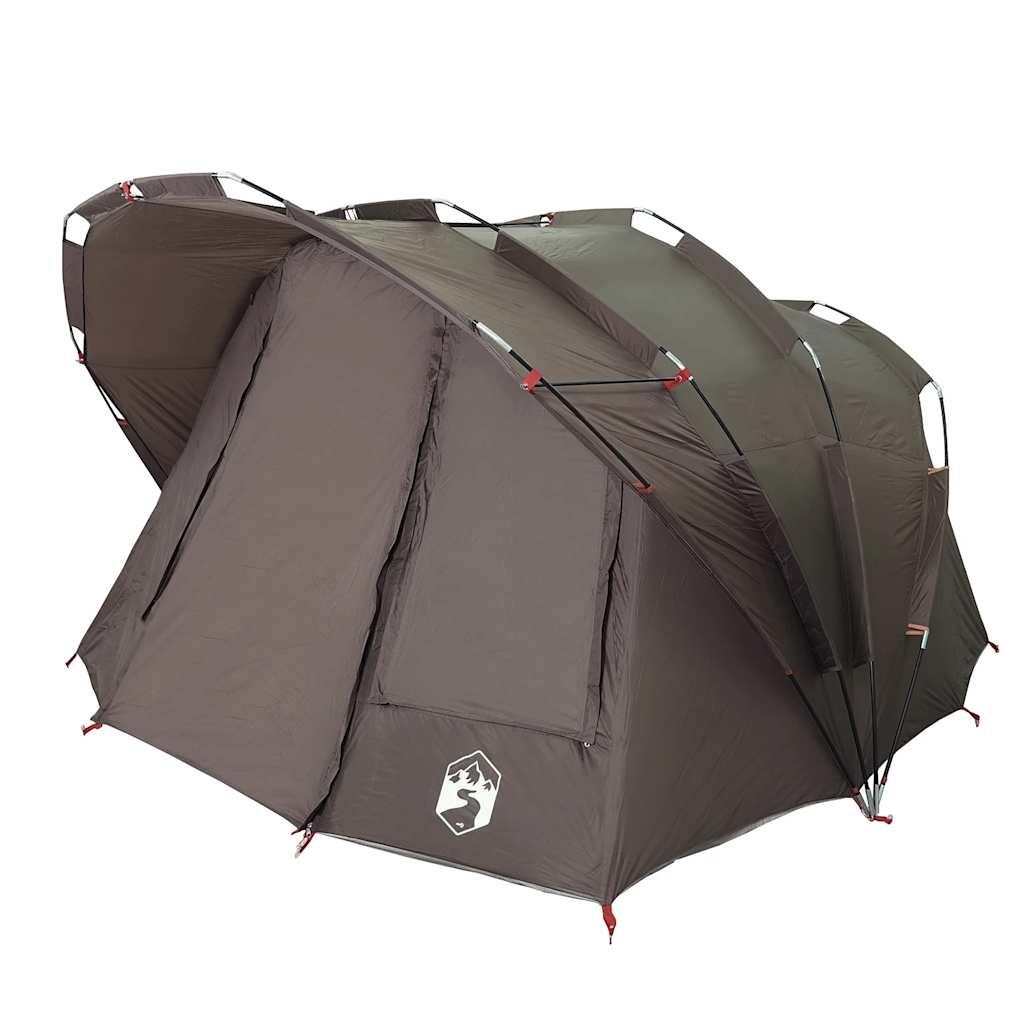 Tenda da pesca impermeabile VidaXL 5 persone marrone 5/7