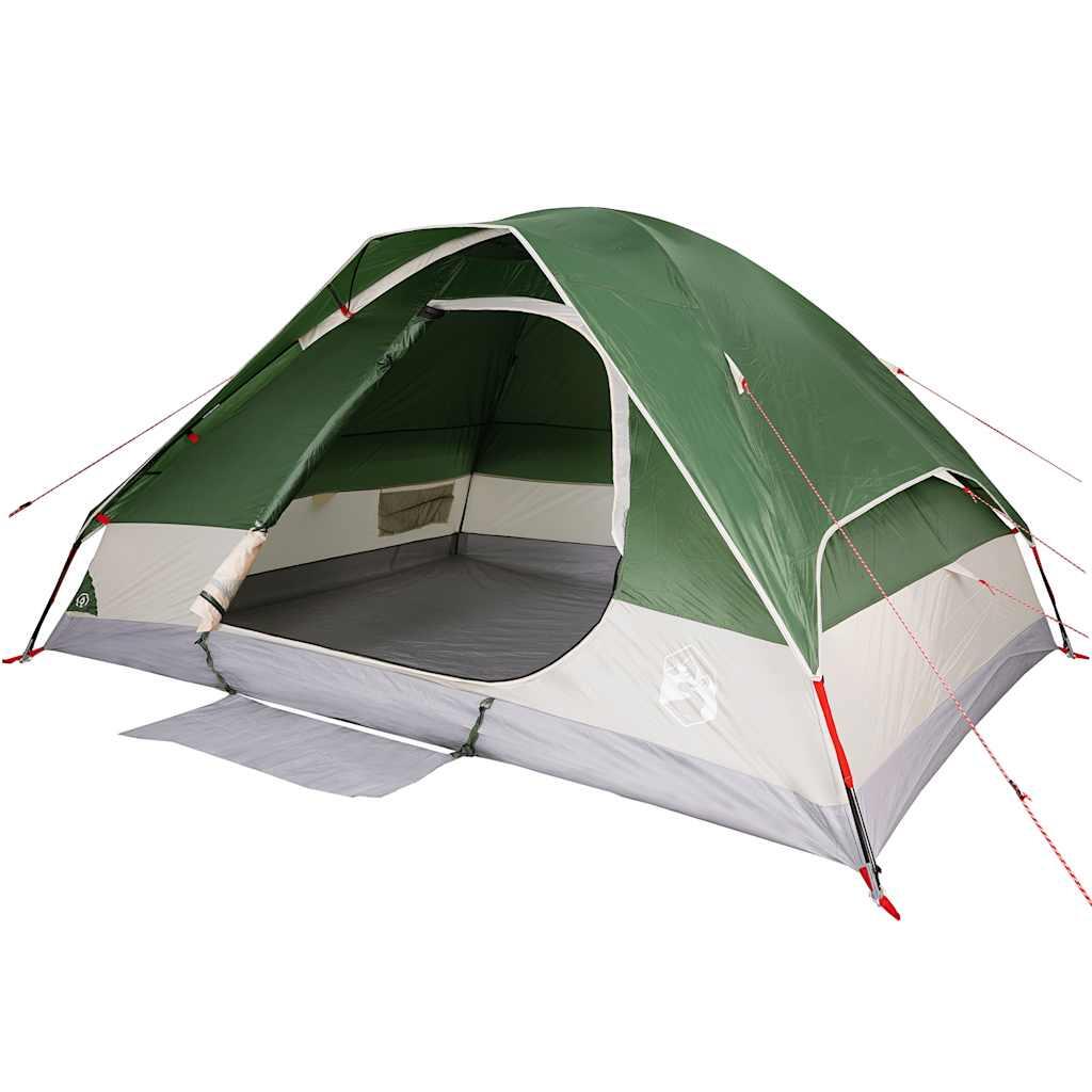 VidaXL Tente Dôme 6 Personnes - Étanche Verte 5/7