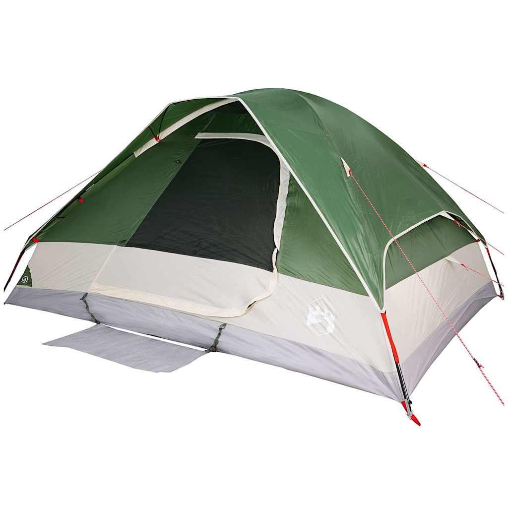 VidaXL Tente Dôme 6 Personnes - Étanche Verte 4/7