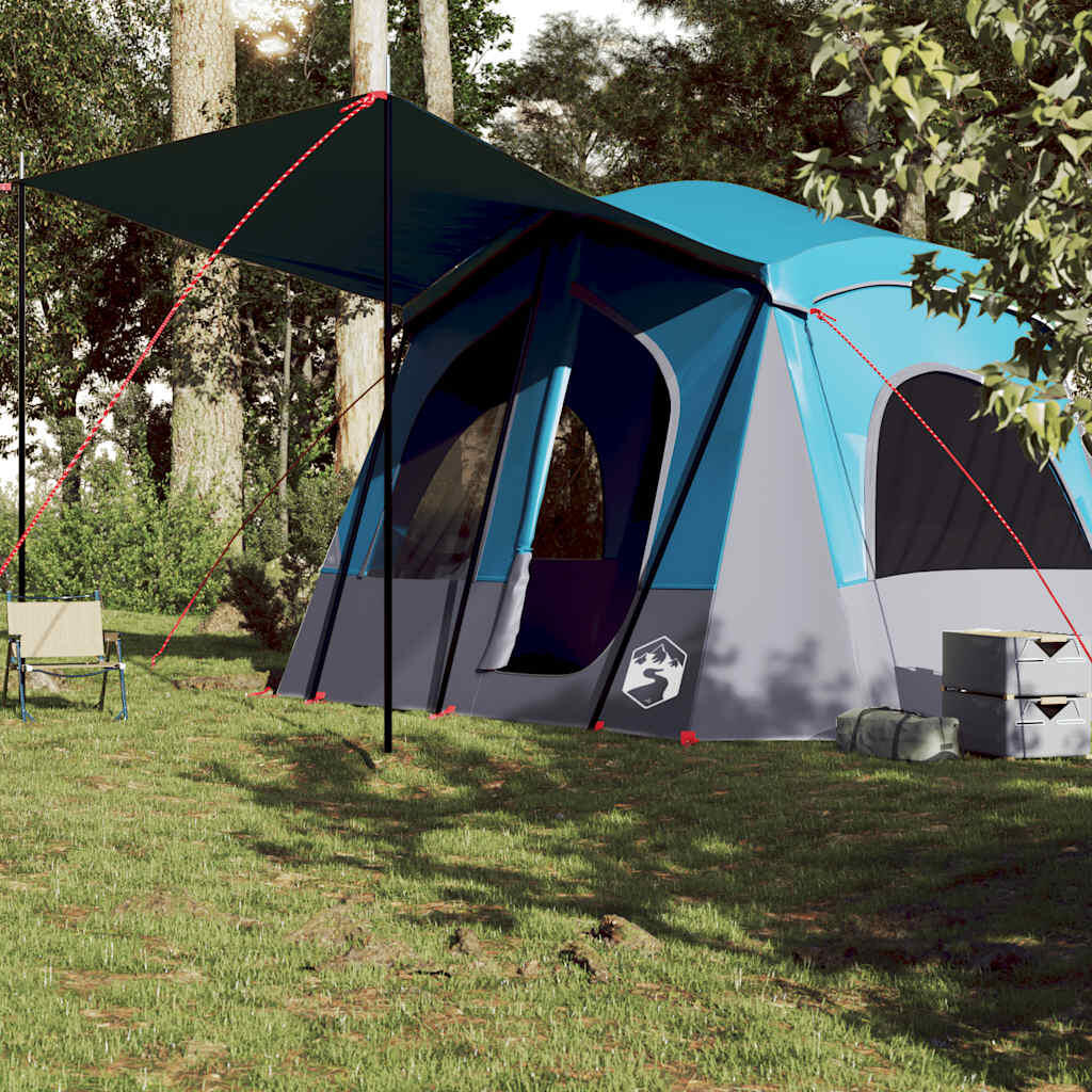 Vidaxl Carpa de 5 Personas Impermeable en Azul 4/7
