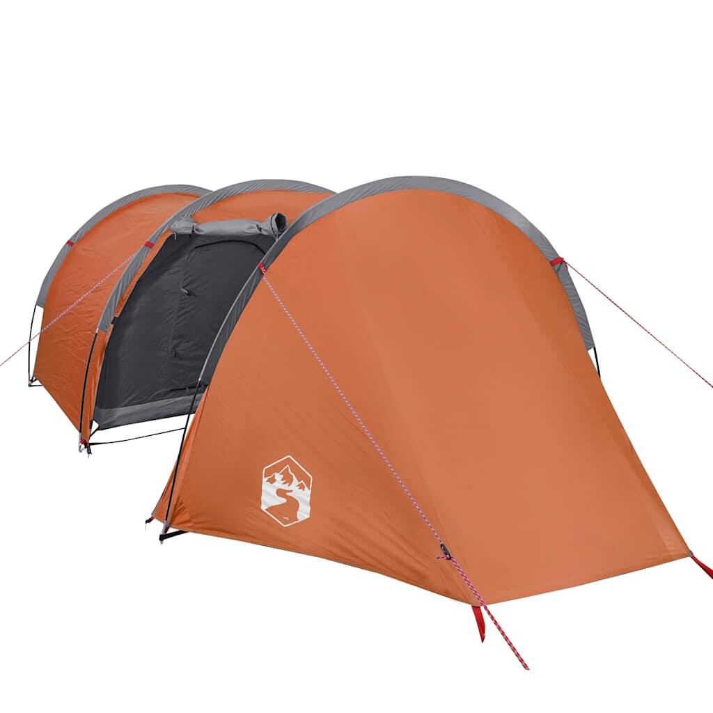 Tente Tunnel Vidaxl 4 Personnes Imperméable en Orange 4/7