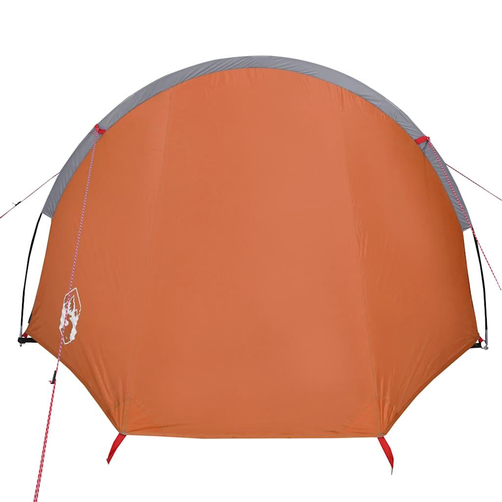 Tente Tunnel Vidaxl 4 Personnes Imperméable en Orange 6/7
