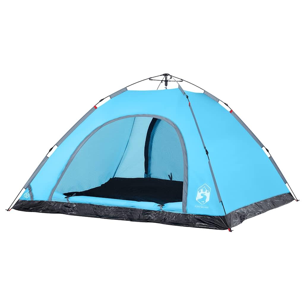 Tenda da campeggio vidaXL moderna blu per 5 persone 4/7