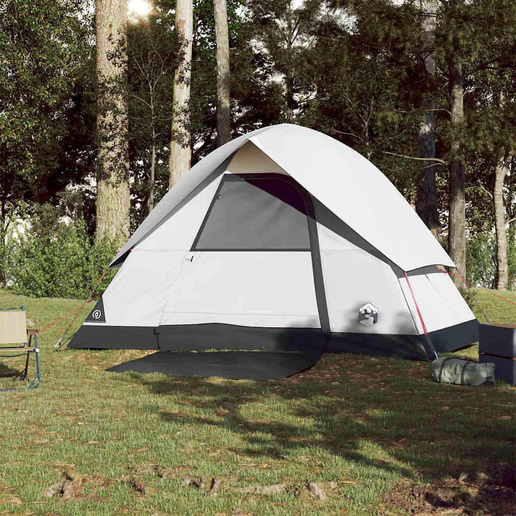 Tente dôme VidaXL 3 places étanche tissu d'occultation blanc 4/7