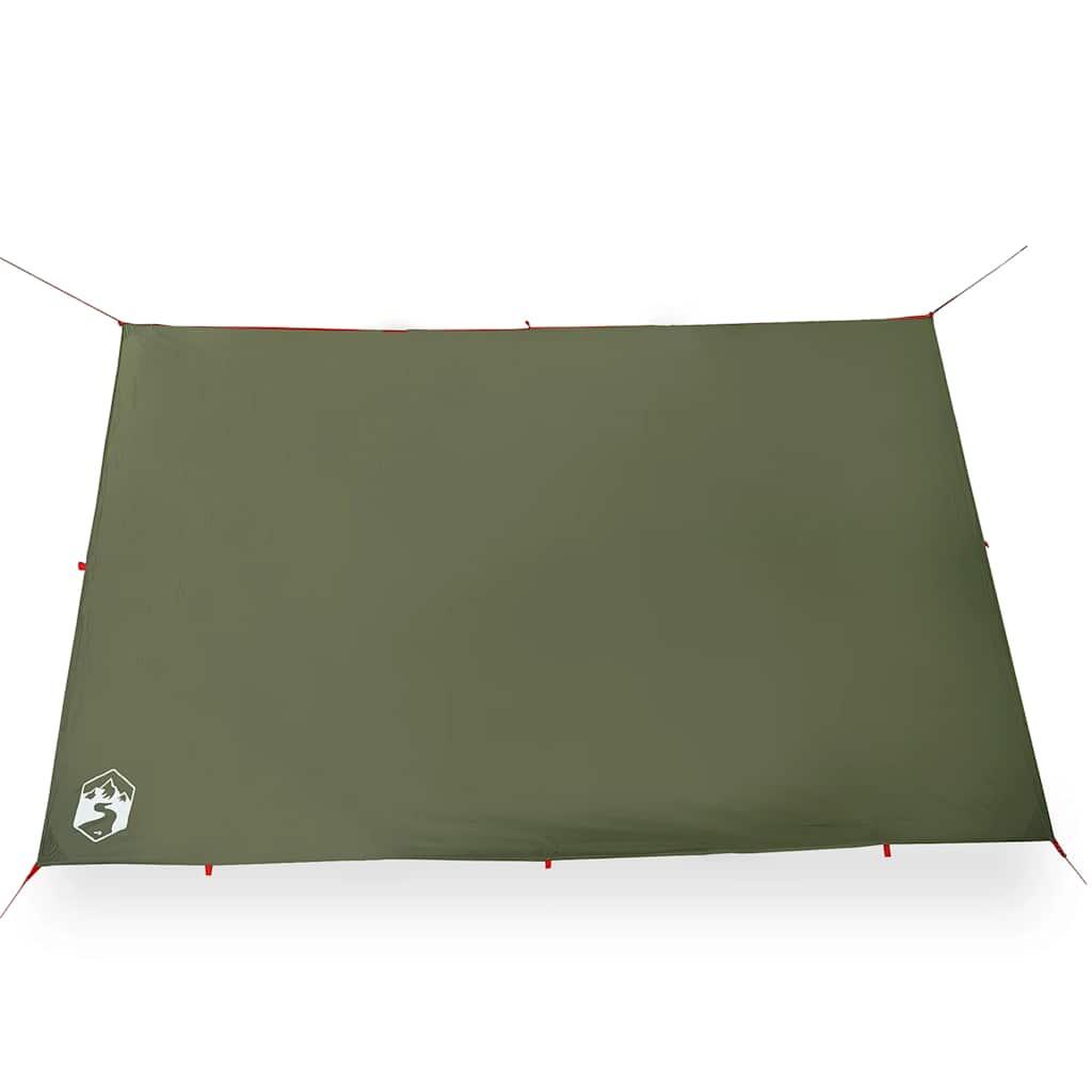 Tendalino da campeggio impermeabile 306x306 cm verde oliva - VidaXL. 5/7