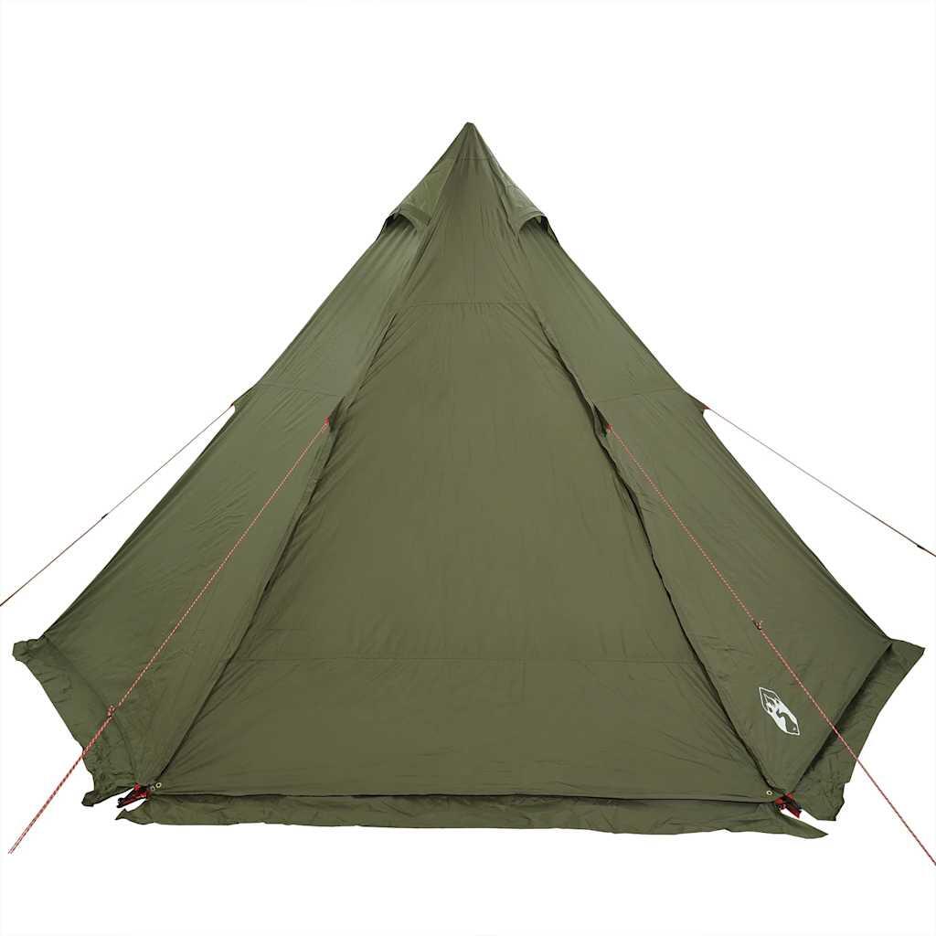 Tente tipi VidaXL 6 personnes imperméable vert olive 6/7
