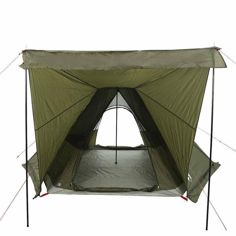 Cort tipi VidaXL 6 persoane impermeabil verde olive