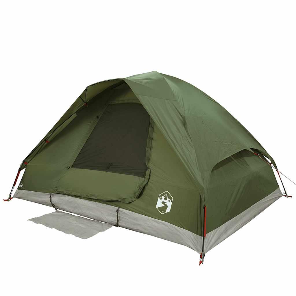Tenda a cupola VidaXL per 4 persone impermeabile verde oliva 5/7