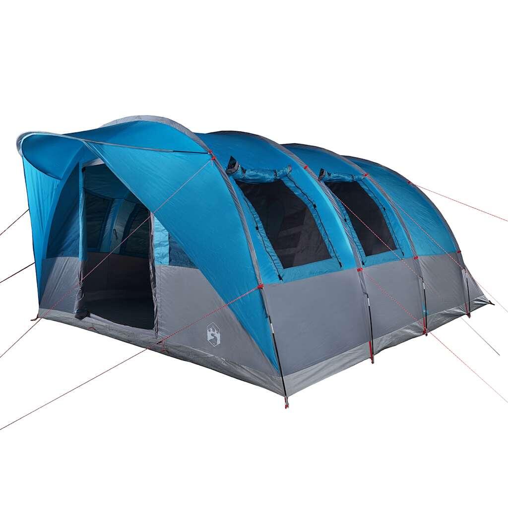 Tente familiale vidaXL imperméable 7 personnes bleue 5/7