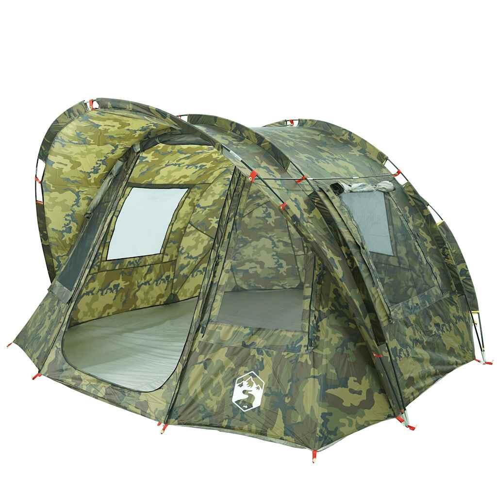 Tenda da pesca VidaXL camouflage impermeabile per 2 persone 4/7