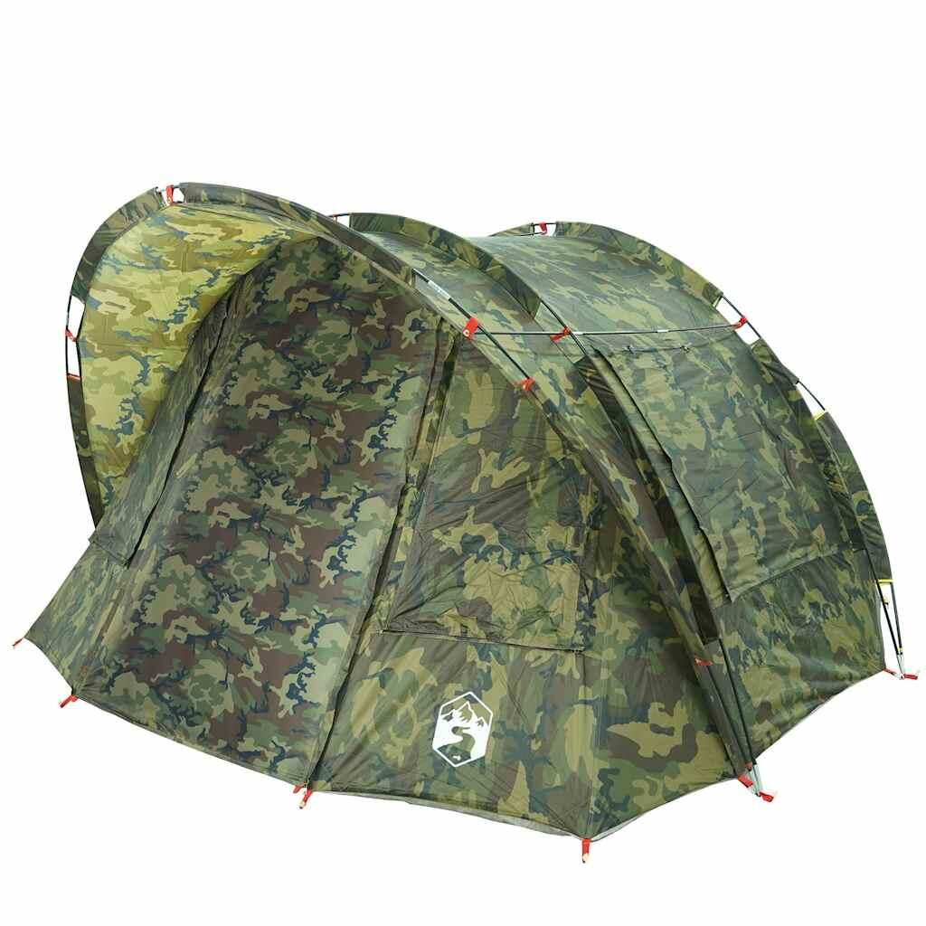 Tenda da pesca VidaXL camouflage impermeabile per 2 persone 5/7