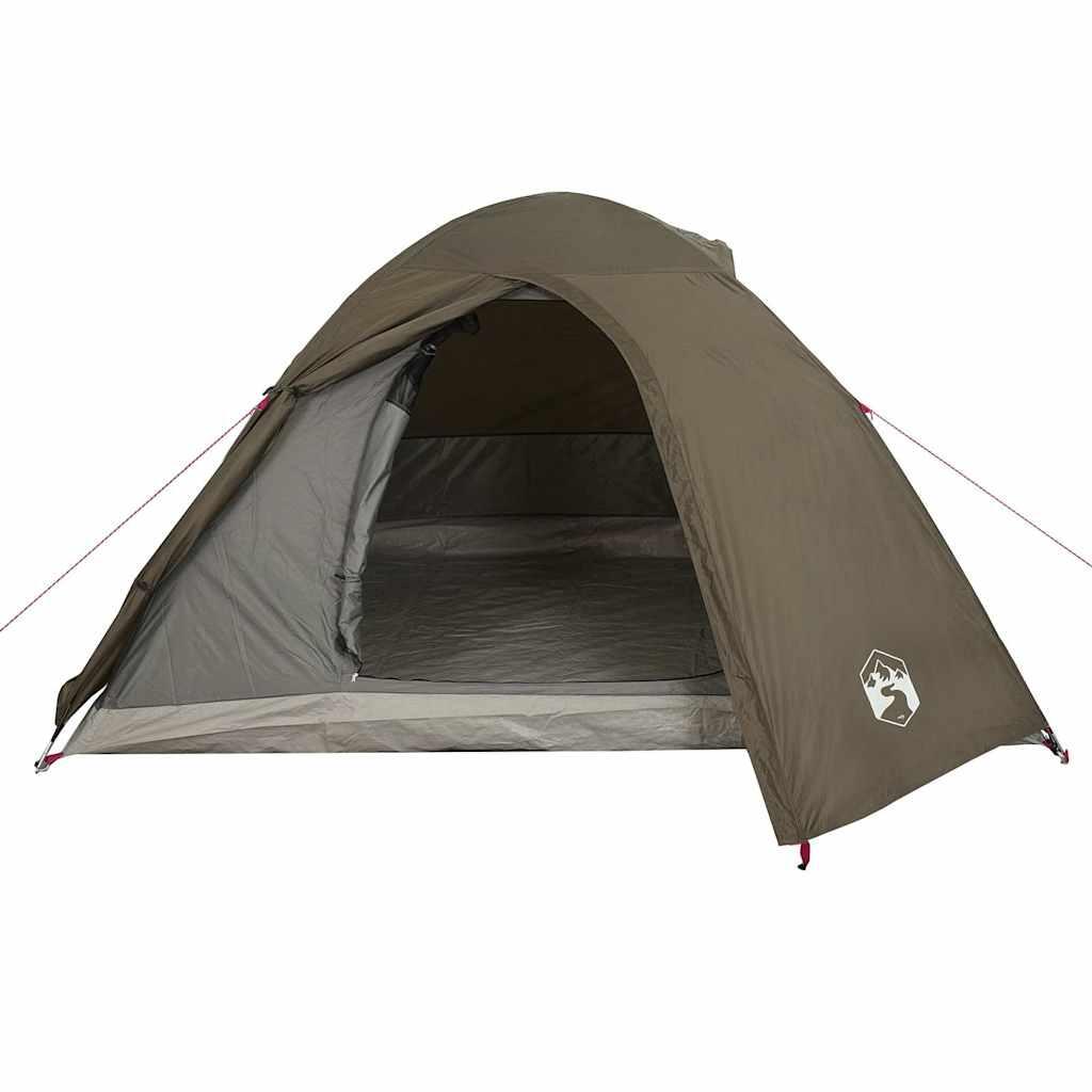 VidaXL tenda a cupola impermeabile 4 persone marrone 6/7