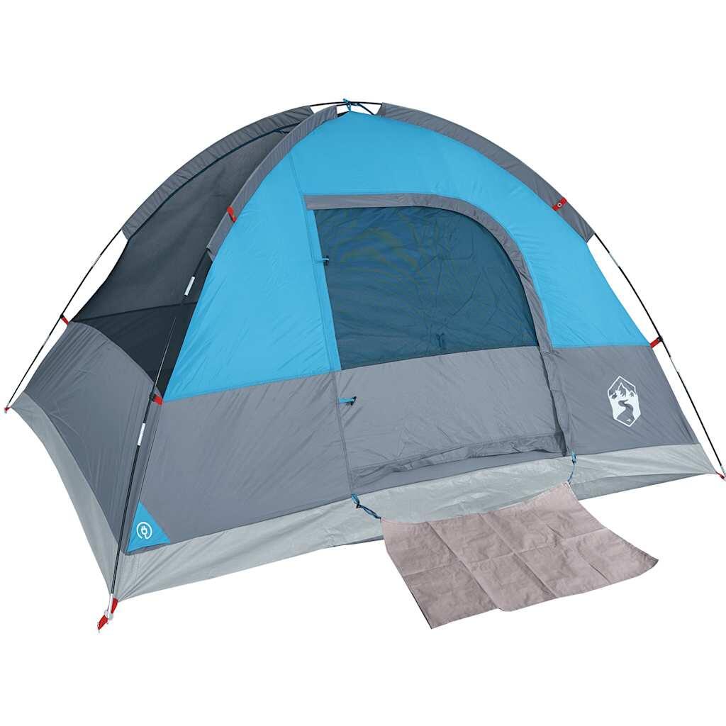 Tente dôme étanche VidaXL pour 3 personnes bleu 6/7