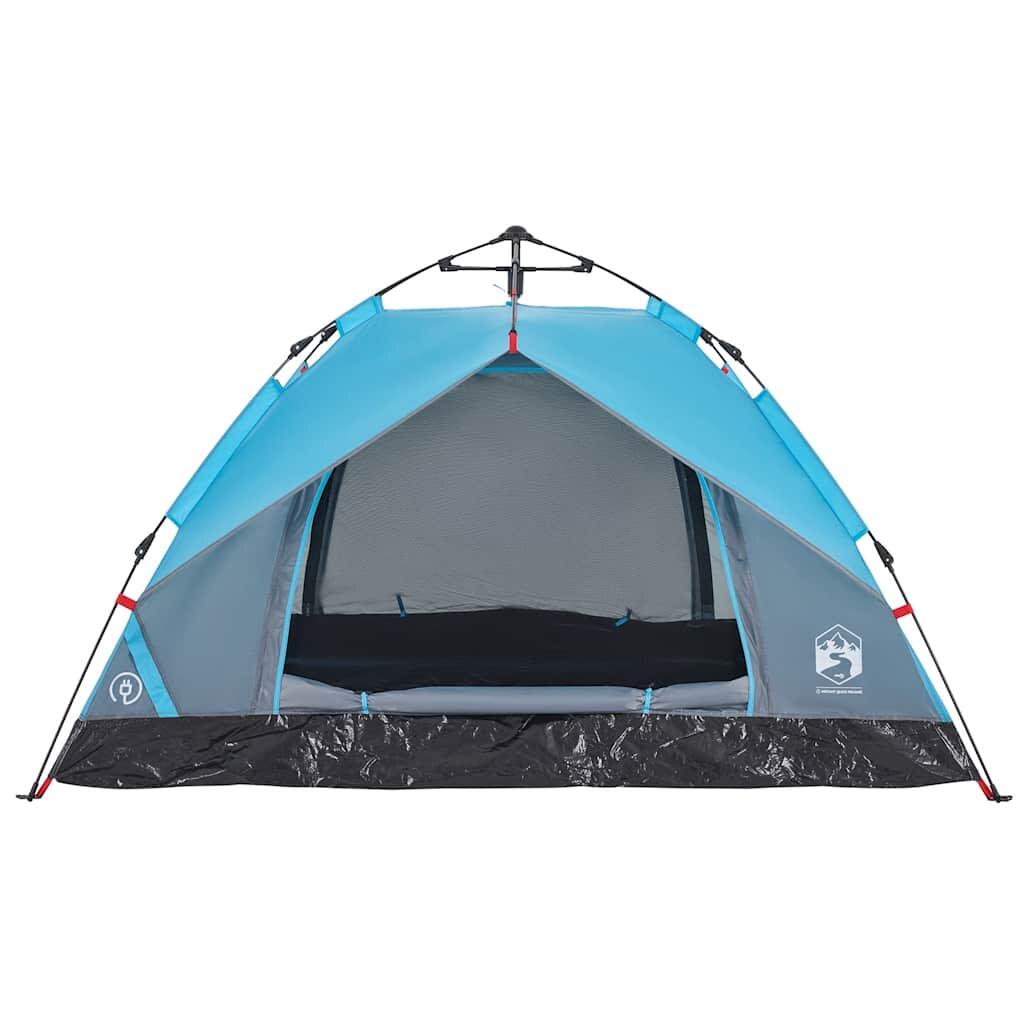 Vidaxl 3-Person Dome Tent with Fast Release in Blue 6/7