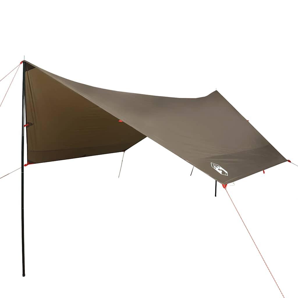 Telo da campeggio impermeabile VidaXL 462x306x211 cm marrone. 2/7
