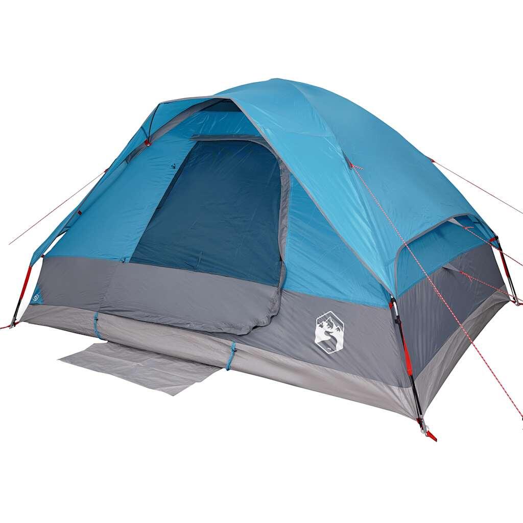 Vidaxl Carpa Domo de 4 Personas - Impermeable y Ligera Azul 4/7