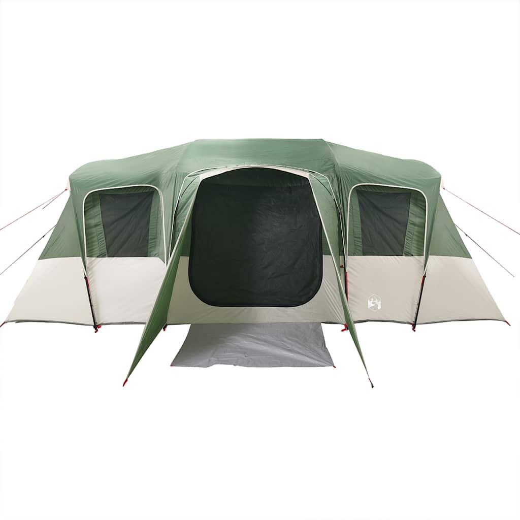 Tente tunnel VidaXL 16 personnes imperméable verte 6/7