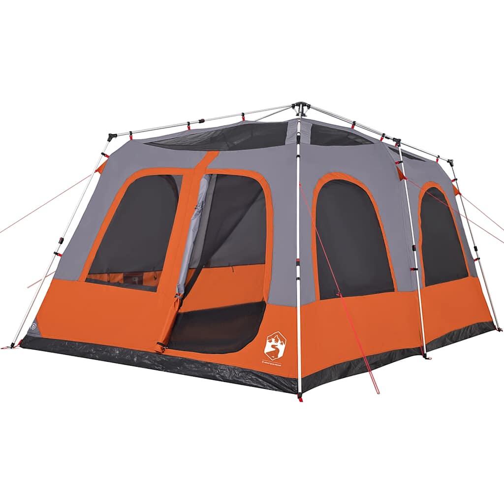Tente Dome Vidaxl 8 Personnes - Montage Rapide en Gris et Orange 4/7