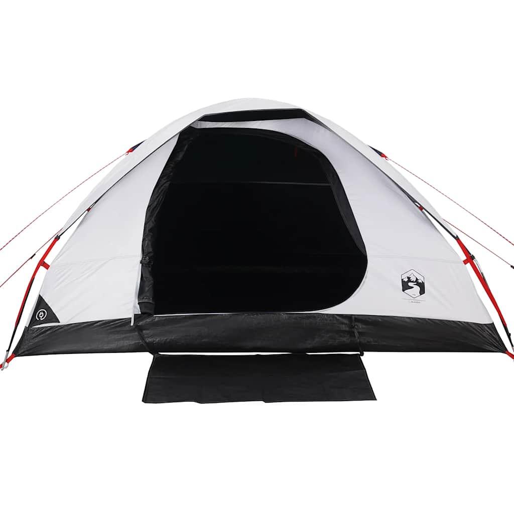 Tente dôme VidaXL 6 personnes imperméable blanc avec tissu occultant 6/7