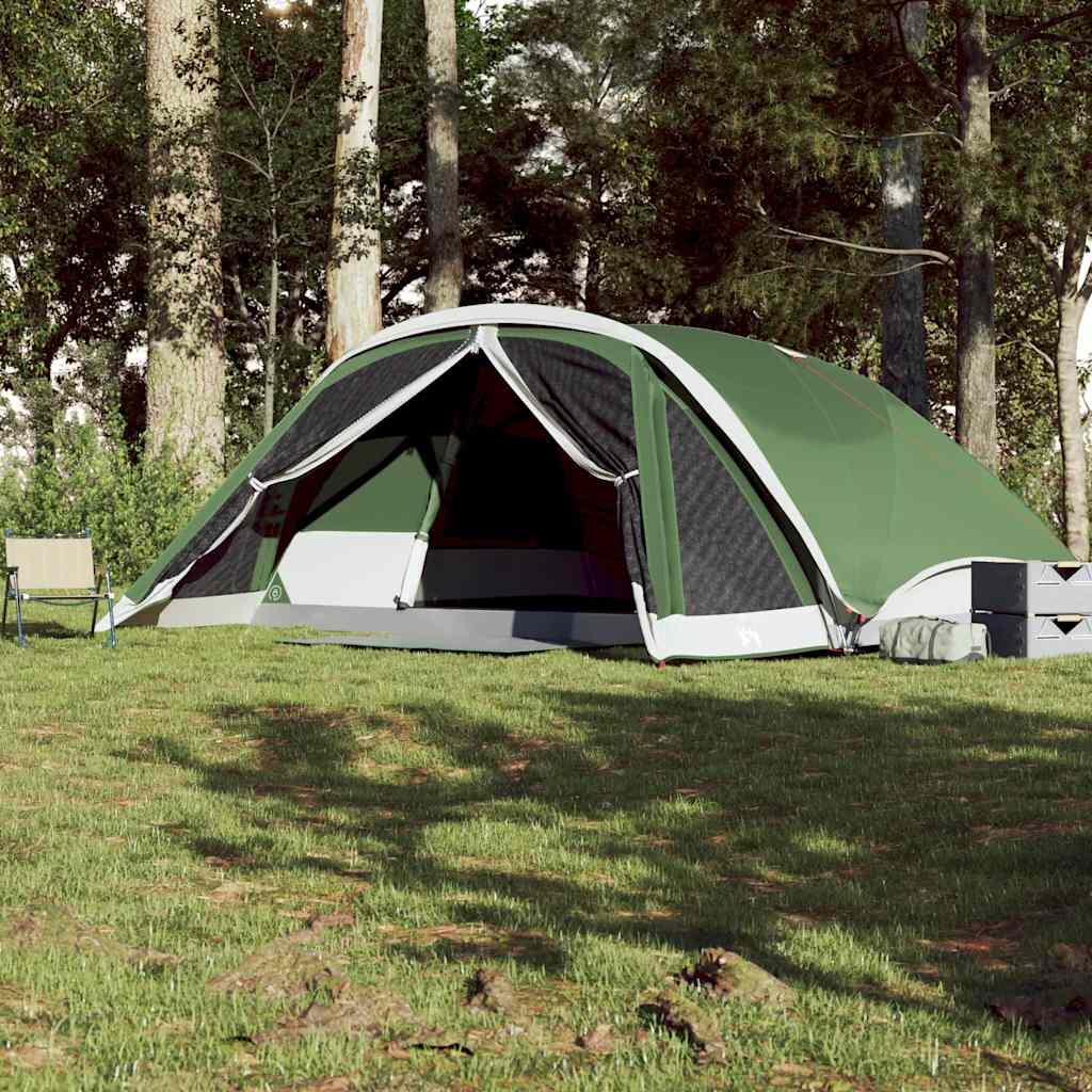 Tente familiale VidaXL 6 personnes imperméable verte 4/7