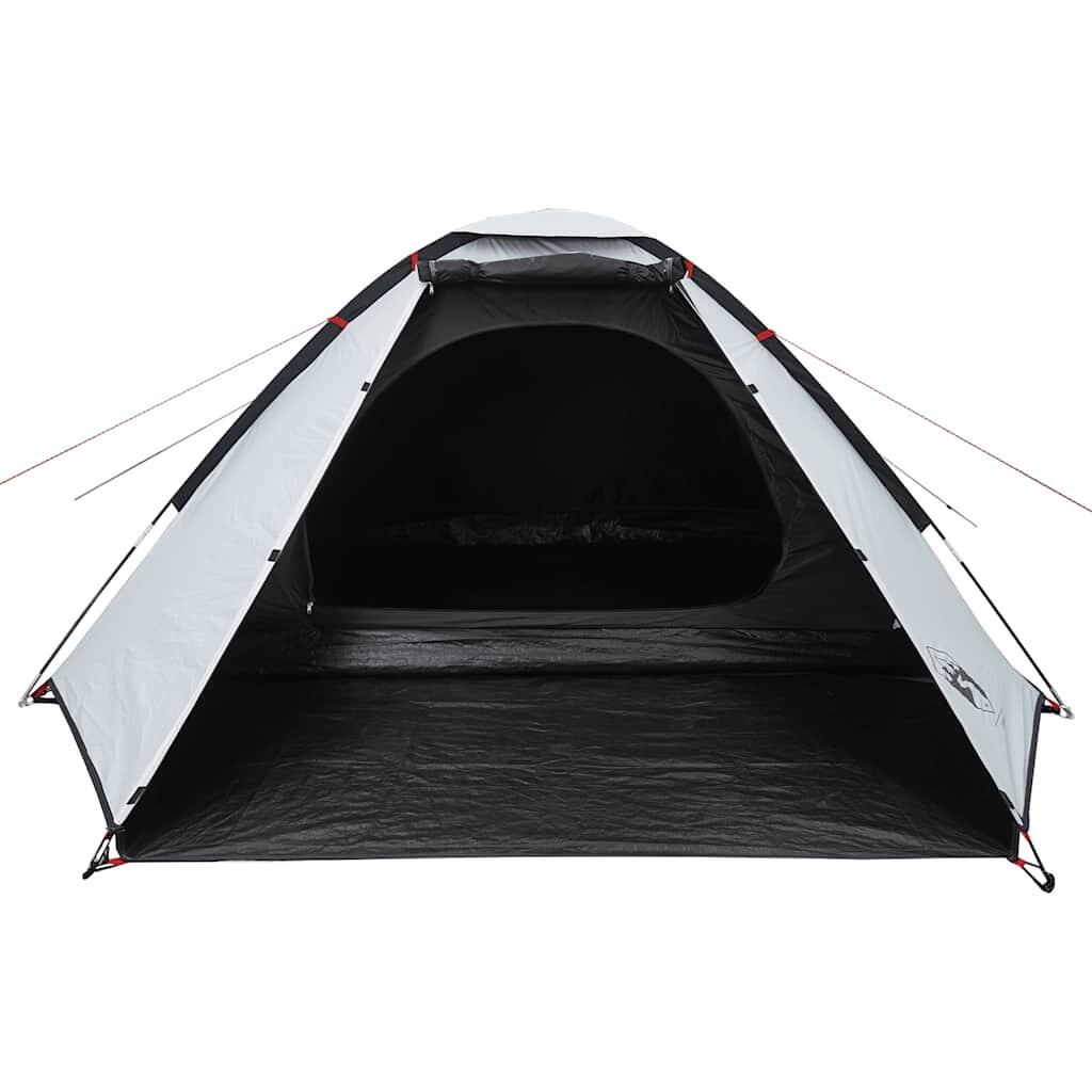 Tente dôme VidaXL 4 personnes en tissu occultant imperméable blanc 6/7