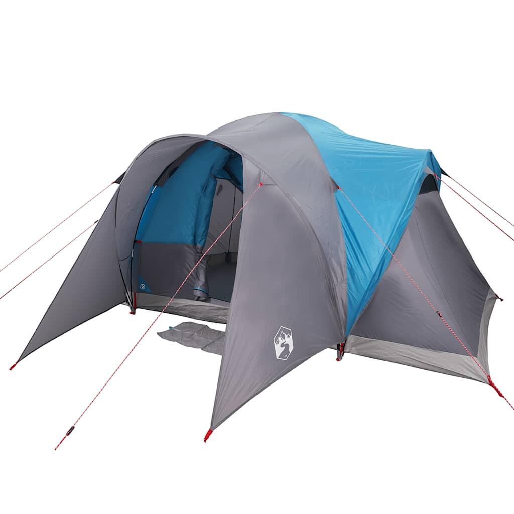 VidaXL Tenda a cupola 6 persone impermeabile blu 4/7