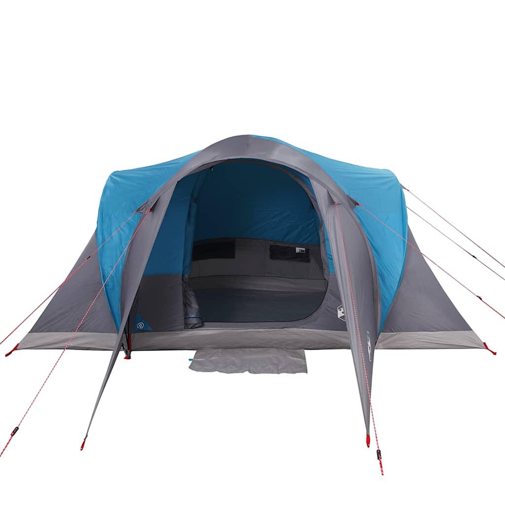 VidaXL Tenda a cupola 6 persone impermeabile blu 6/7