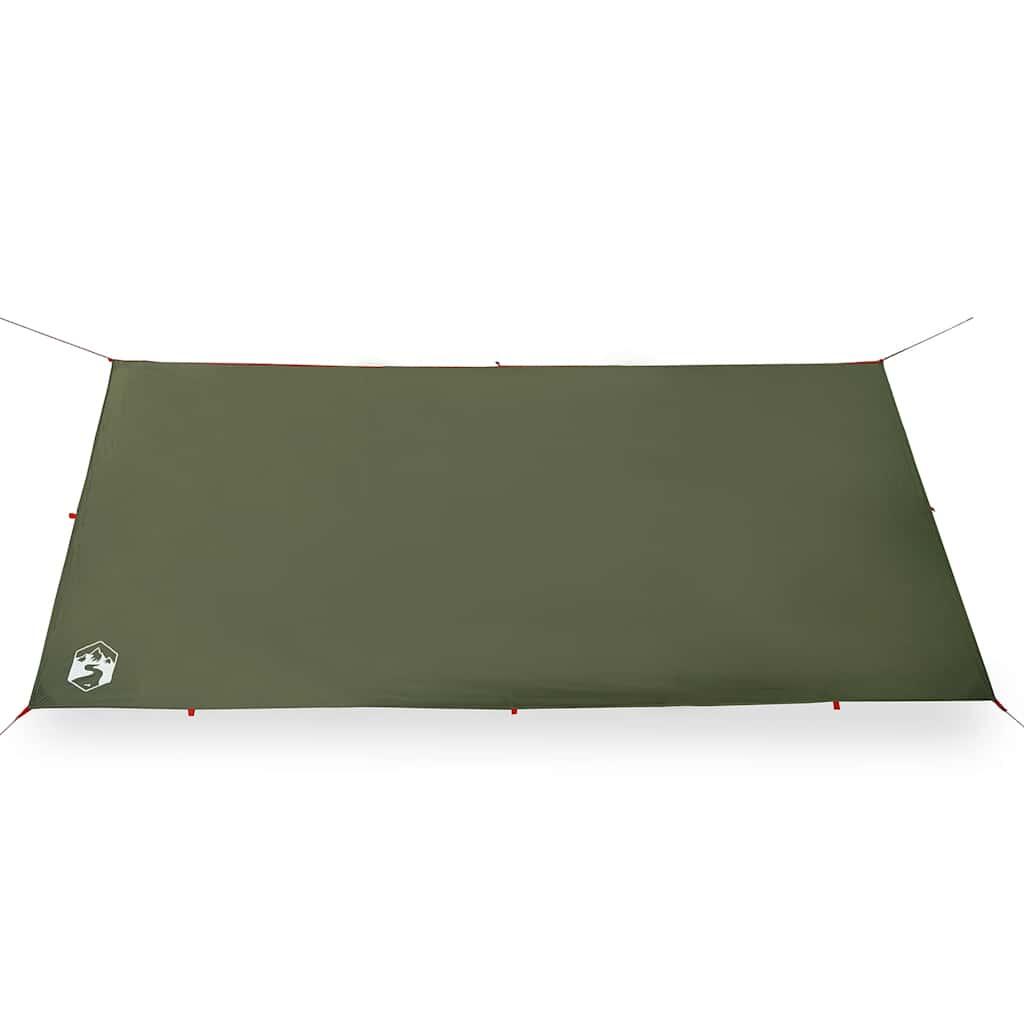 VidaXL Telo da Campeggio Impermeabile 366x306 cm Verde Oliva. 5/7