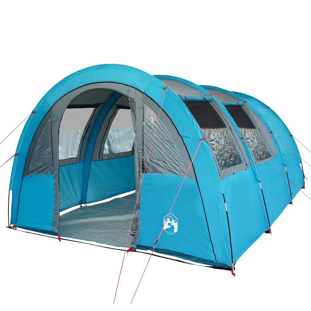 Vidaxl Carpa Túnel 4 Personas - Impermeable Azul 5/7