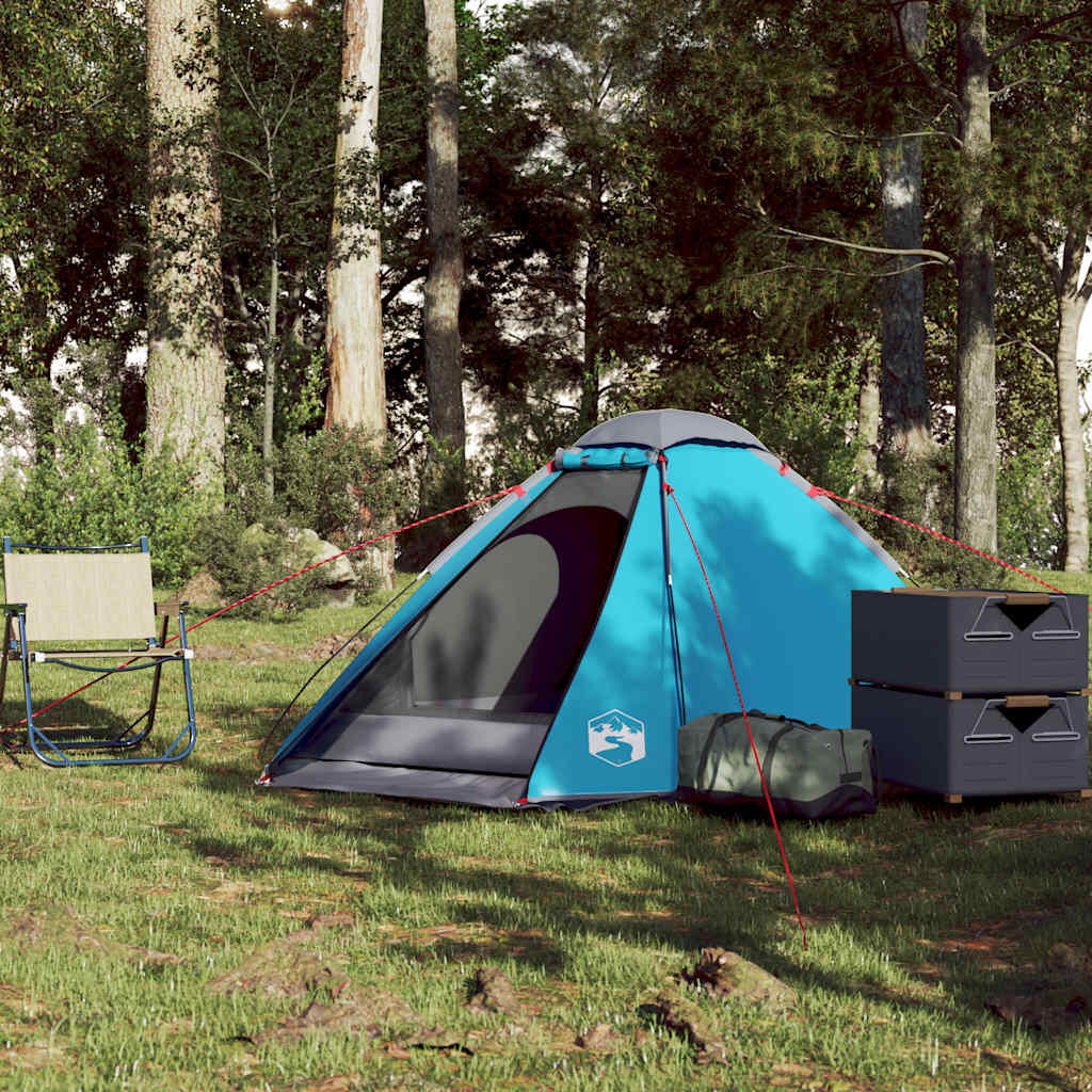 Tente dôme VidaXL 2 personnes imperméable bleue 4/7