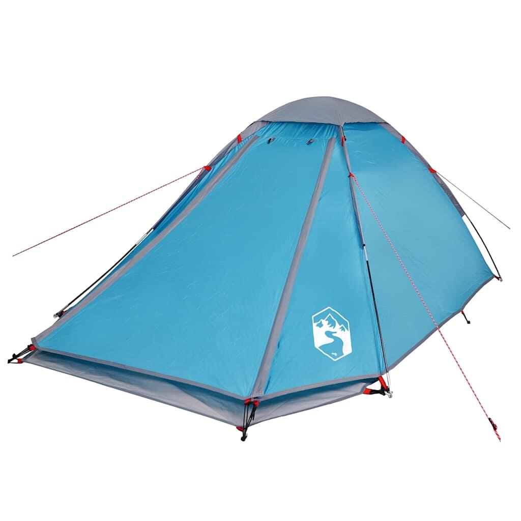 Tente dôme VidaXL 2 personnes imperméable bleue 5/7
