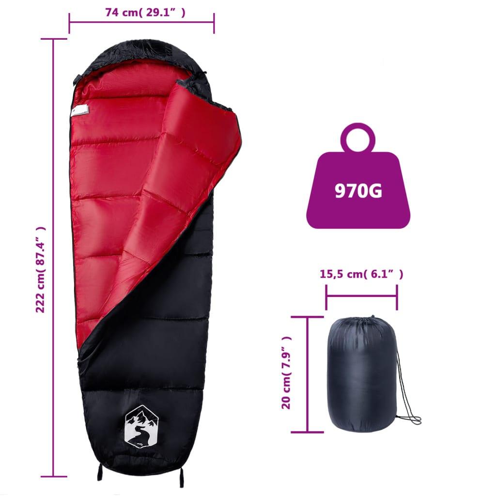 Vidaxl Sac de Couchage Momie pour Adultes - 3 Saisons Camping 5/6