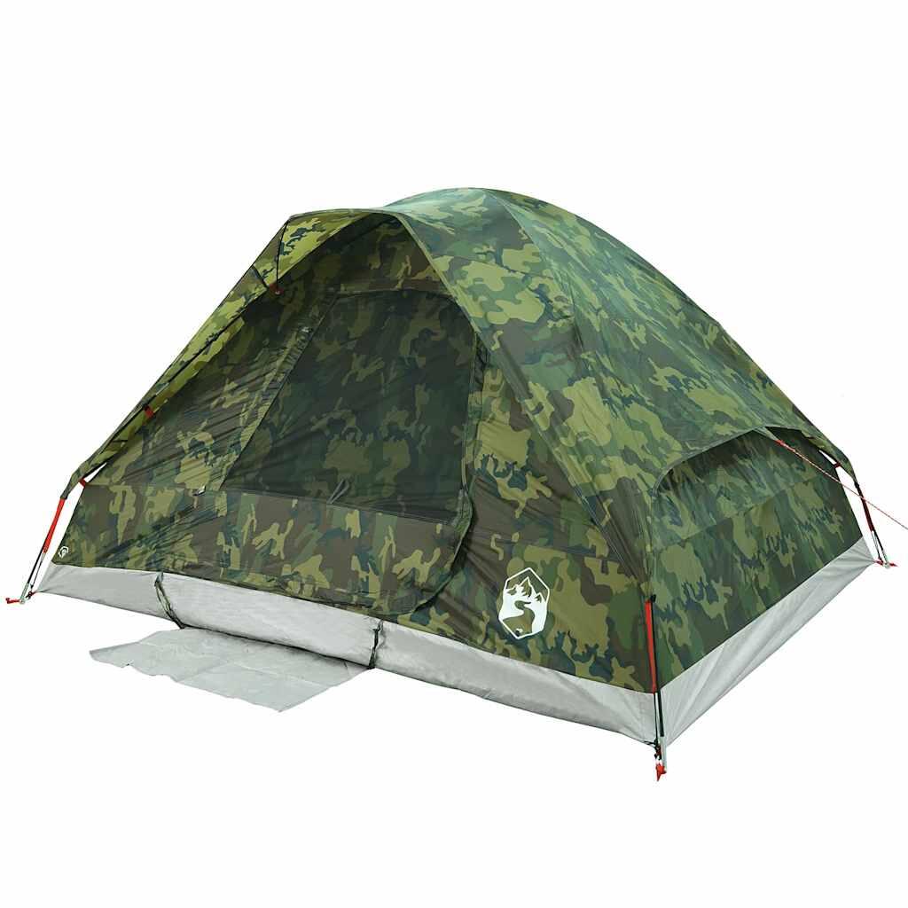 VidaXL Tenda a cupola 2 posti impermeabile camouflage. 6/7