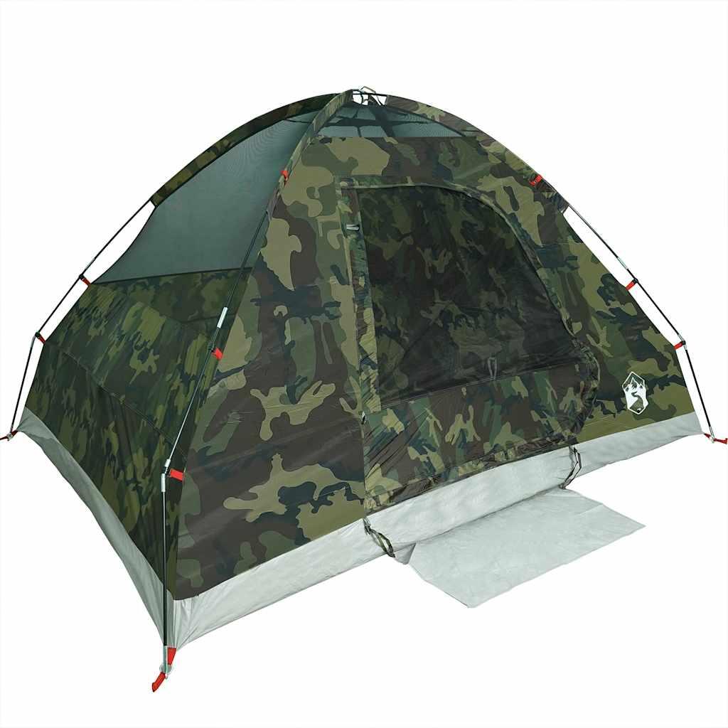 VidaXL Tenda a cupola 2 posti impermeabile camouflage. 5/7